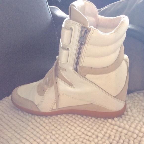 Reebok Alicia Keys Hightop Wedged Sneakers White/chalk Size 8 - Picture 11 of 15